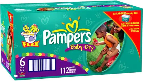 Pampers Baby Dry Diapers Size 6 112-Count