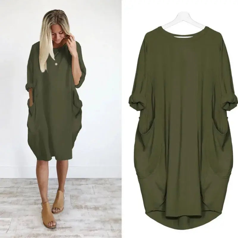 Maternity Loose Sleeve Dress